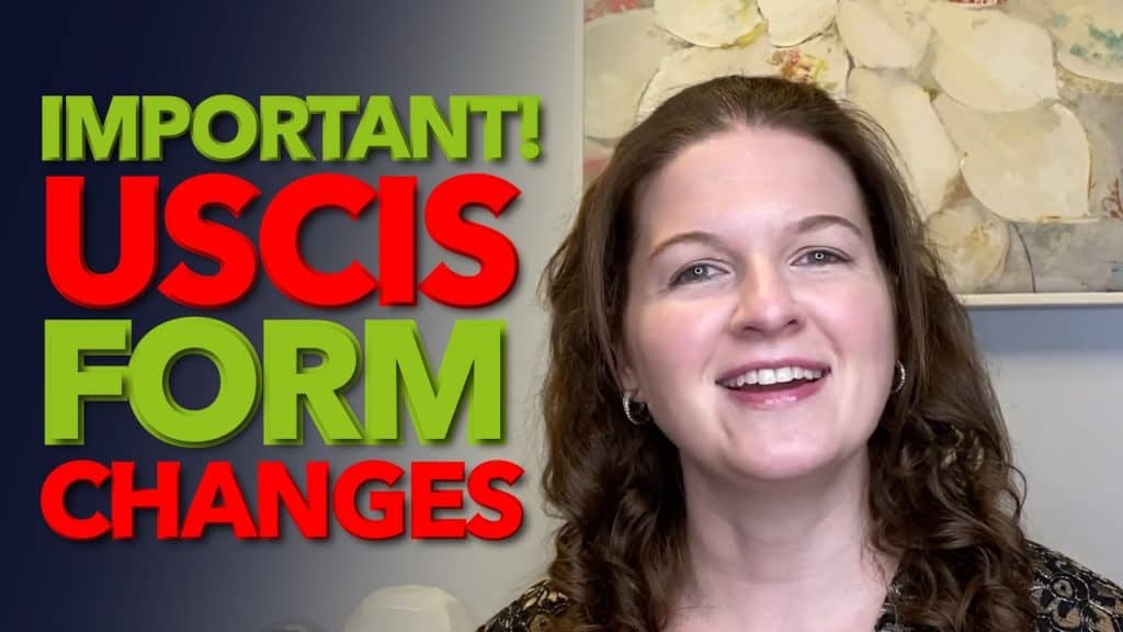 important uscis form changes
