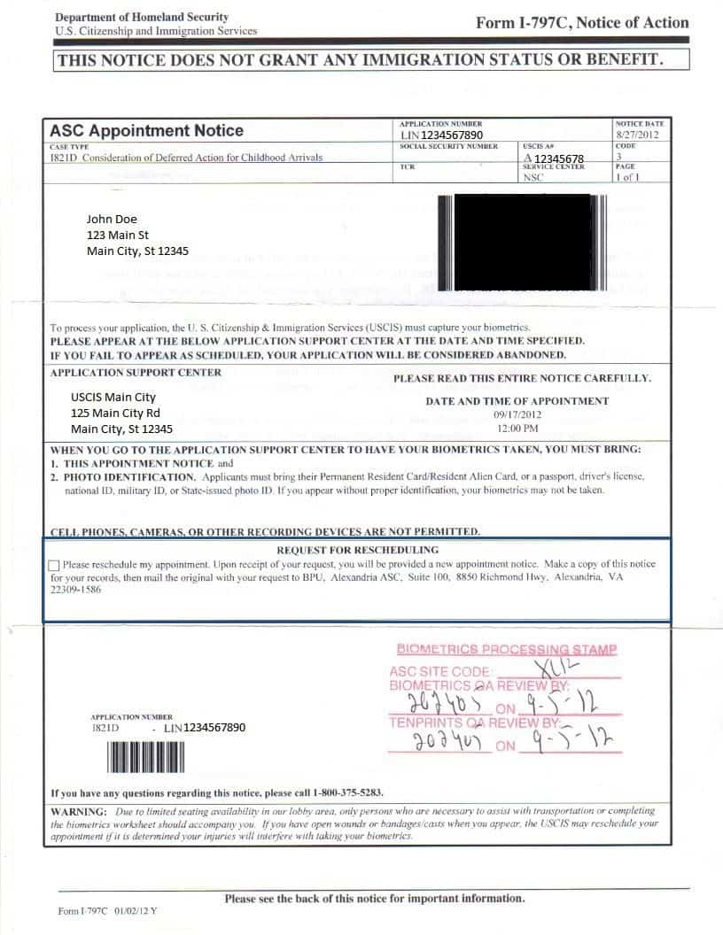 Reschedule Biometrics Appointment - Immigration for Couples