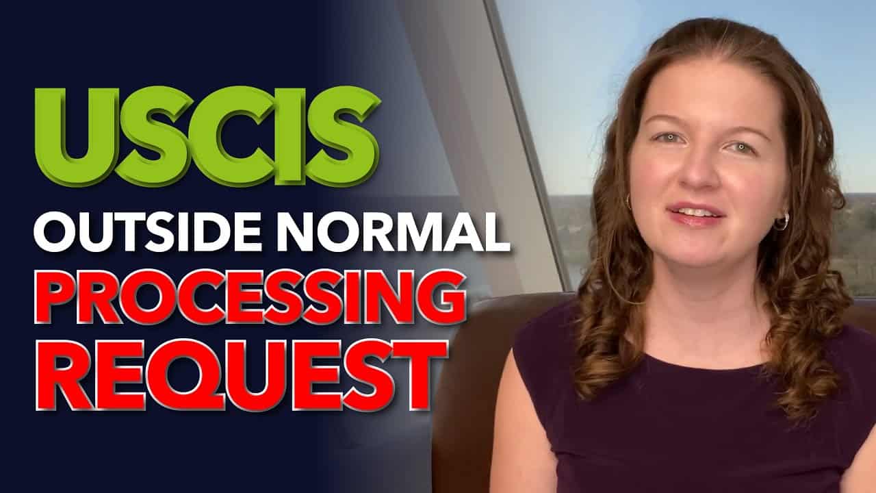 USCIS Outside Normal Processing Request Immigration for Couples