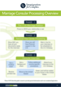 Marriage Consular Processing Overview Blurred
